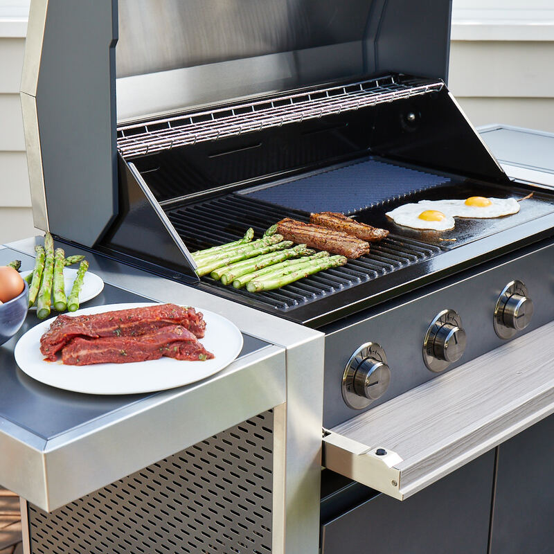 Maze - Bali Small Outdoor Kitchen Storage including BeefEater Discovery 1500 Series Barbecue