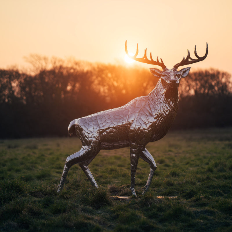 Michael Turner- Stainless Steel Sculpture- The Royal Stag