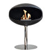 Cocoon Pedastal Fireplace with Steel Base- White Background
