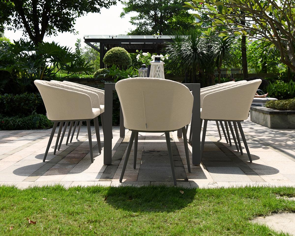 Ground view of Oatmeal Colour Dining Set