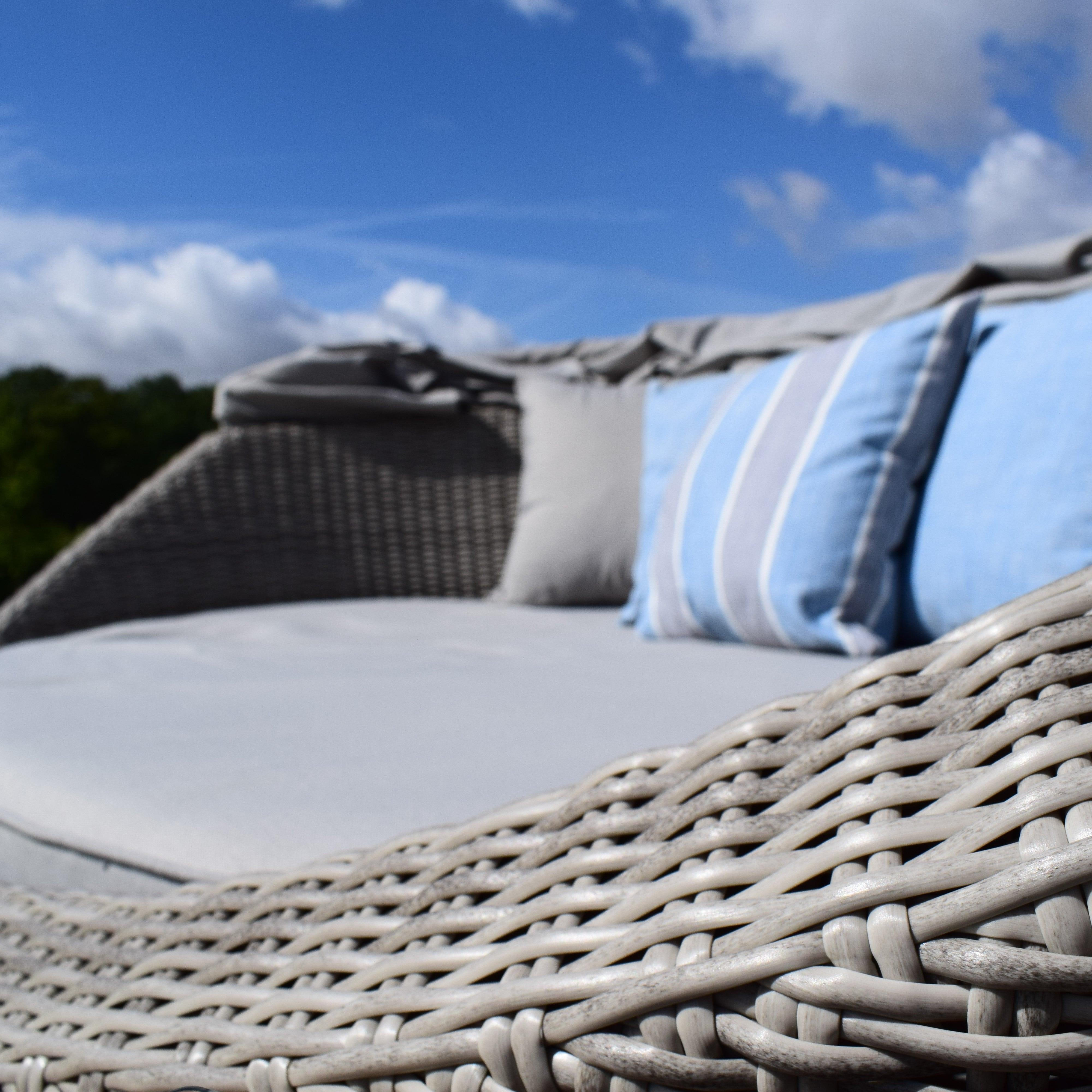 Close up of Cushions on Daybed