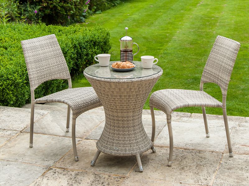 Alexander Rose Stacking Armchair and Bistro Table