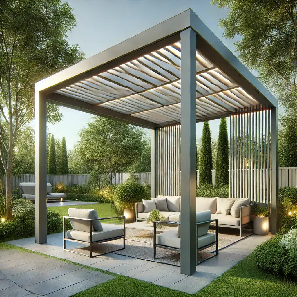 Aluminium Pergola with Louvered Roof