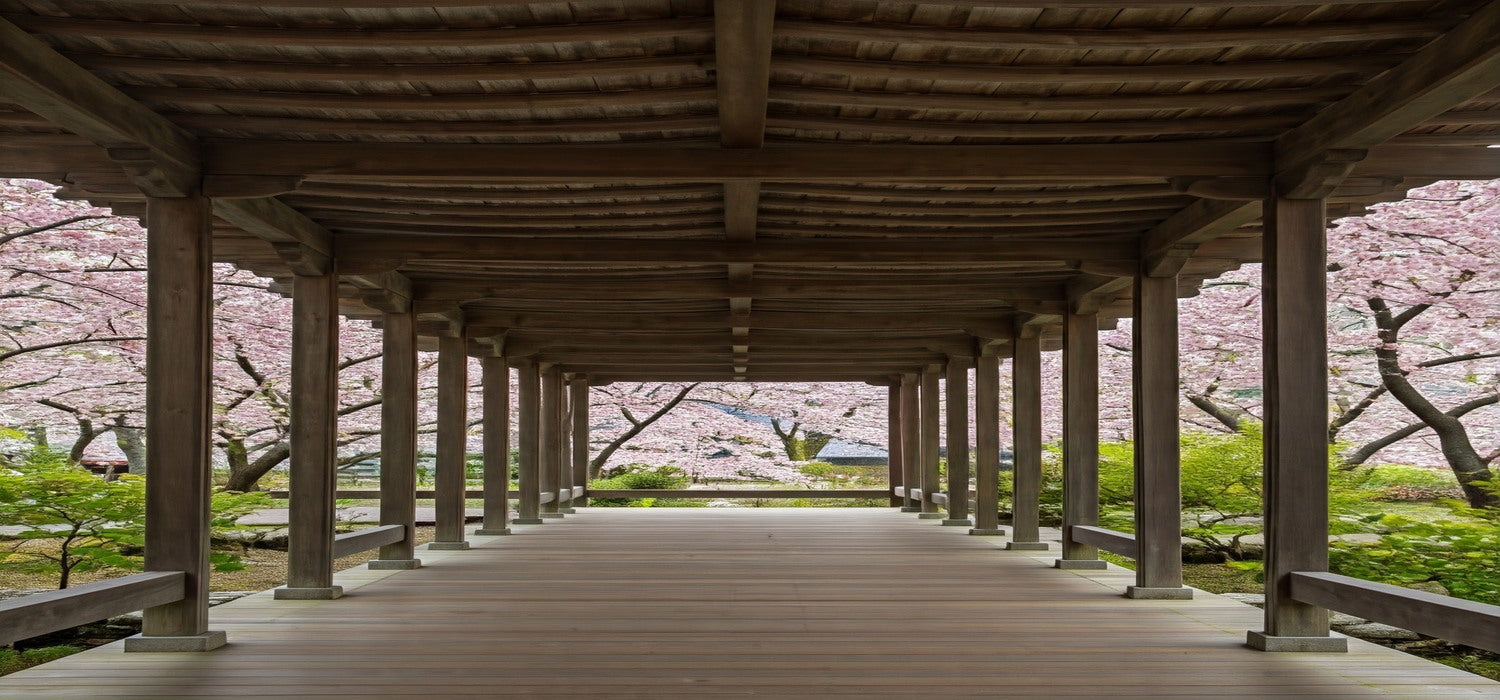 Japanese Bamboo Traditional Pergola