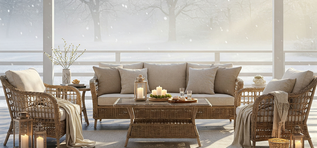 Can Rattan Furniture Stay Outside in Winter? — Gardens Of Style