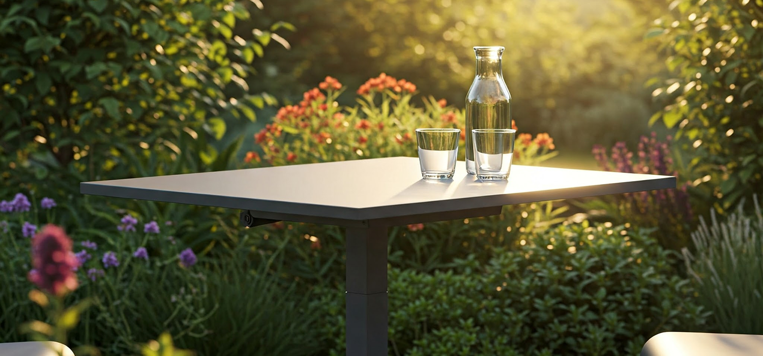 Outdoor Rising Table Rising Garden Tables: Stylish, Space-Saving Outdoor Furniture — Gardens ...