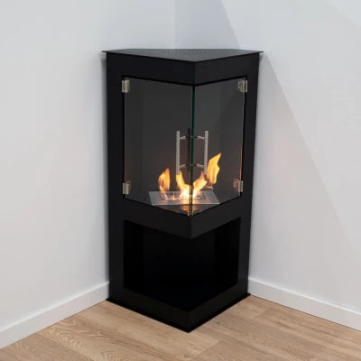 Scandiflames- Alaska Corner Bioethanol Fireplace | With Free Fuel