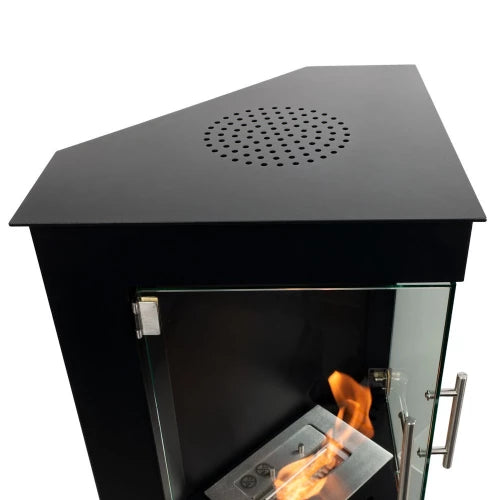 Scandiflames- Alaska Corner Bioethanol Fireplace | With Free Fuel