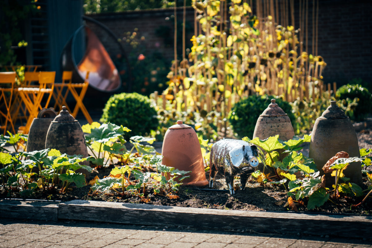 Michael Turner- Stainless Steel Pig Garden Sculpture