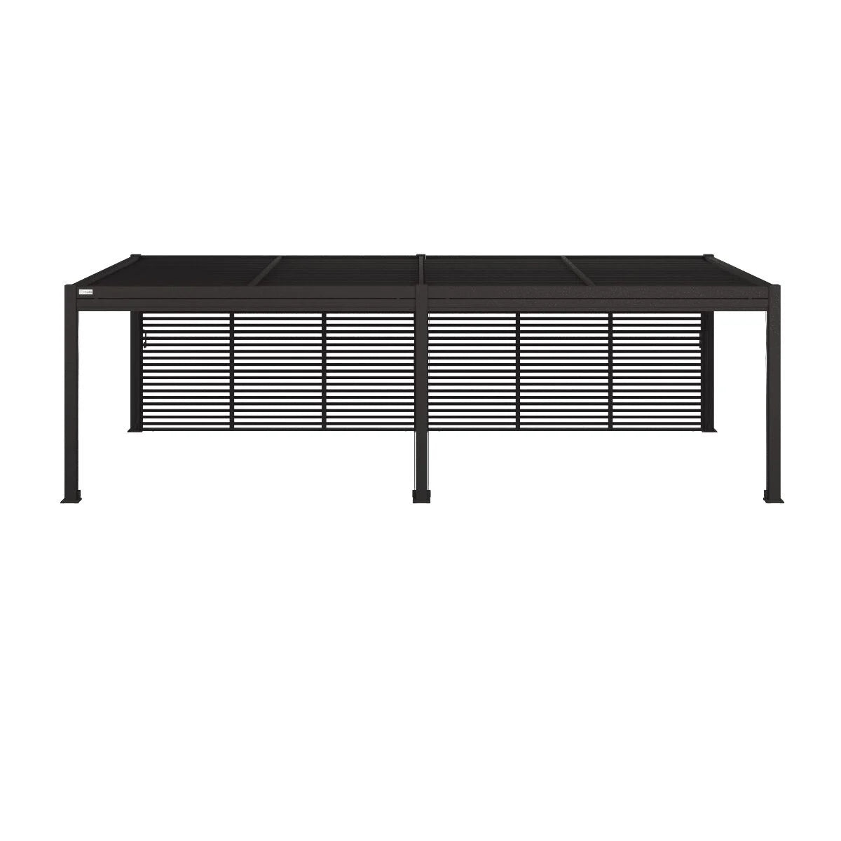 Maze Como Aluminium Outdoor Pergola- with 1 Louvre Panel and 1 Privacy Screen