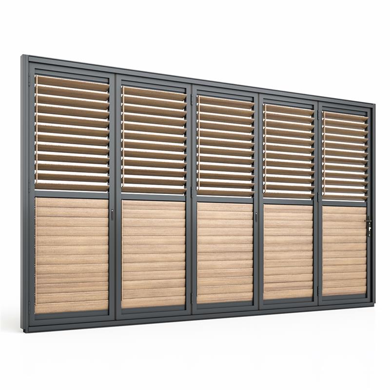 Eden Pergola Bi-Folding Louvre Door (3757 x 2227mm)