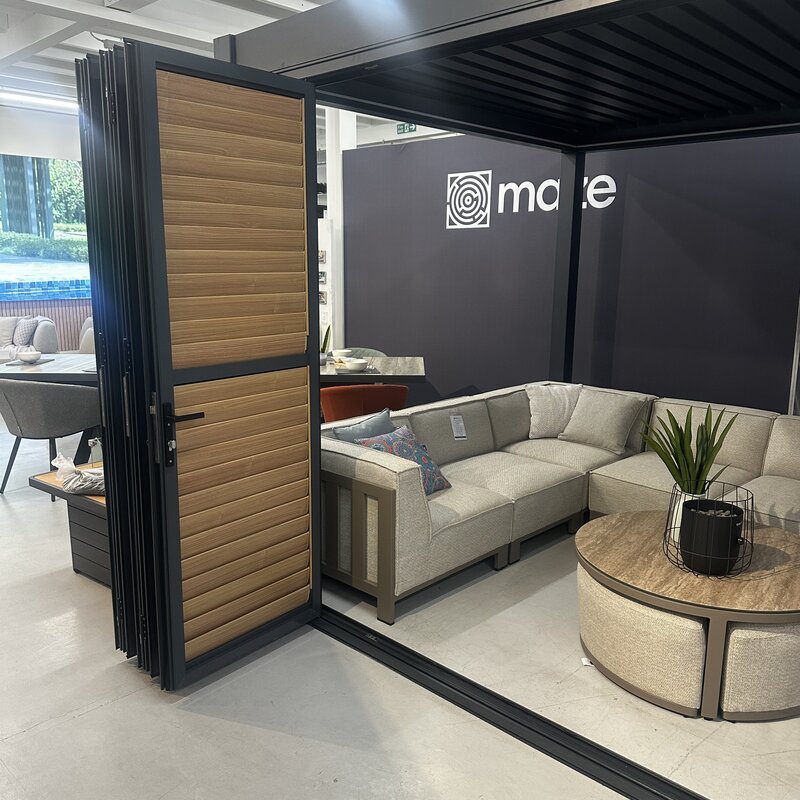 Eden Pergola Bi-Folding Louvre Door (3757 x 2227mm)
