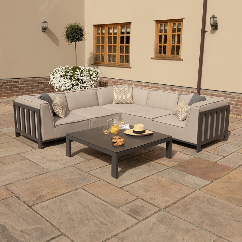 Maze Ibiza Outdoor Fabric Corner Sofa Set - Small, Medium & Large