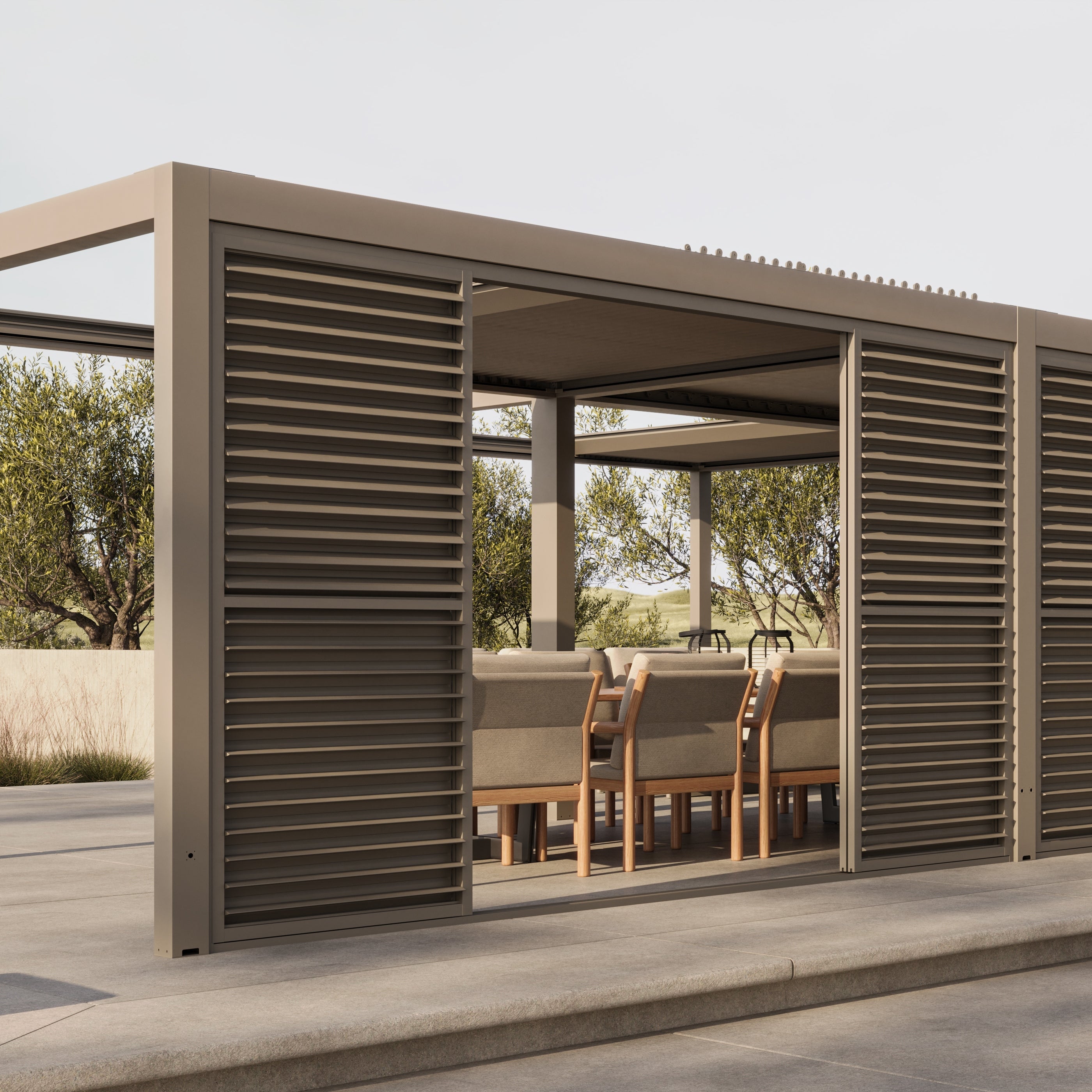 Luxe-Pergola-Louvre-Sliding-Doors