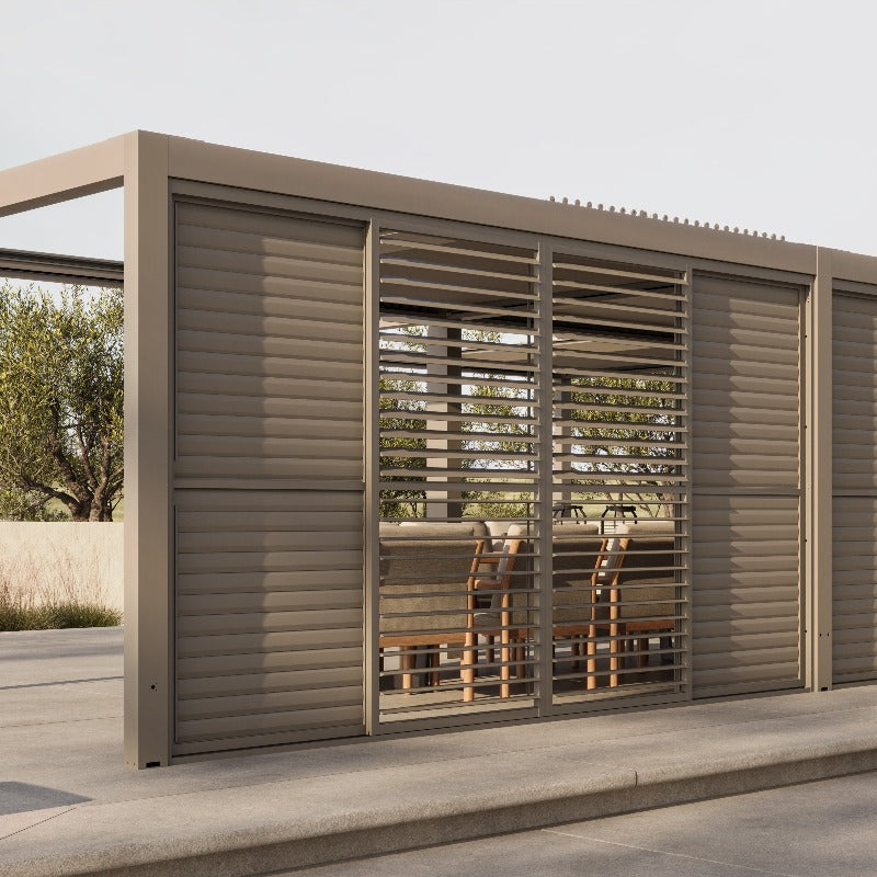 Luxe Louvered Panels Closed