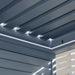 Maze Como Aluminium BBQ Shelter Close up of Closed Roof Louvres