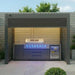 Maze Como Aluminium BBQ Shelter Without Enclosed Back Panels and Privacy Screen Pulled Down