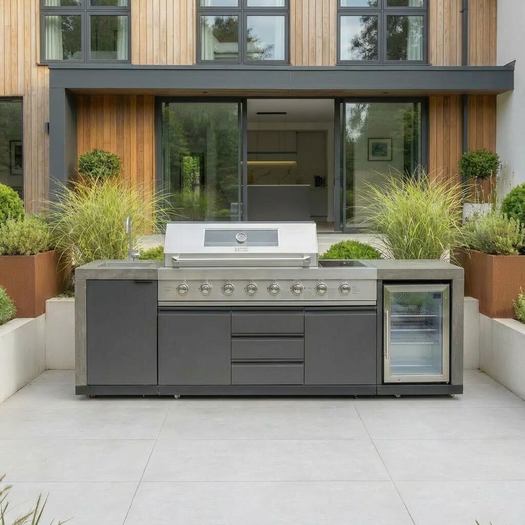 Maze Ember Outdoor Kitchen with Fridge and Sink Configuration