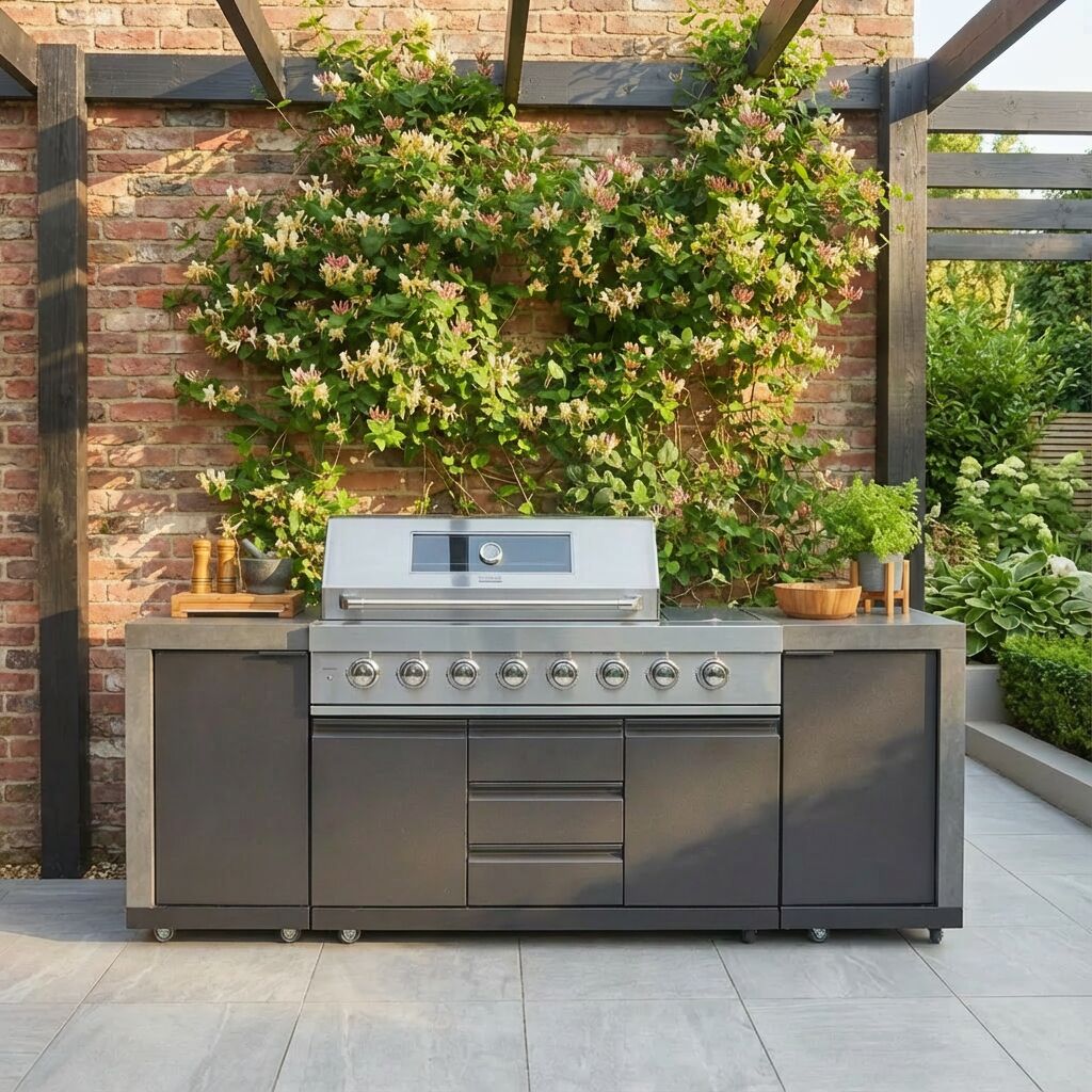 Maze Ember Outdoor Kitchen with Double Cupboard Configuration