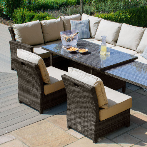 Maze-Extendable-Kingston-Dining-Set-Brown