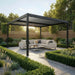 Maze Como 4 x 4m Grey front angle view at day time with lounge set