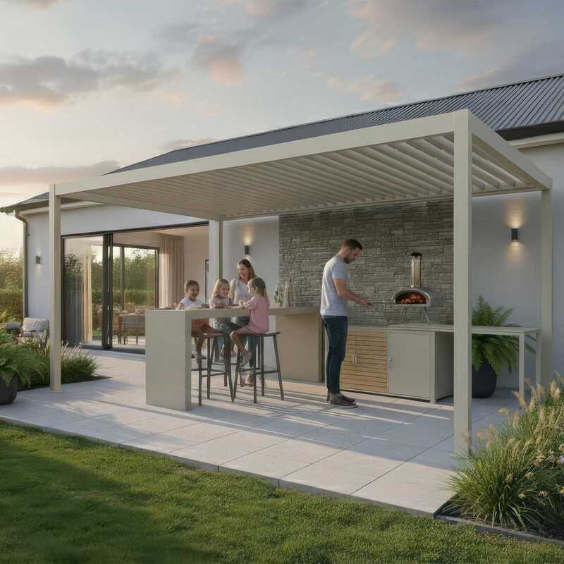 Nova - Cook Cab Outdoor Kitchen Workstation - Pebble or Grey