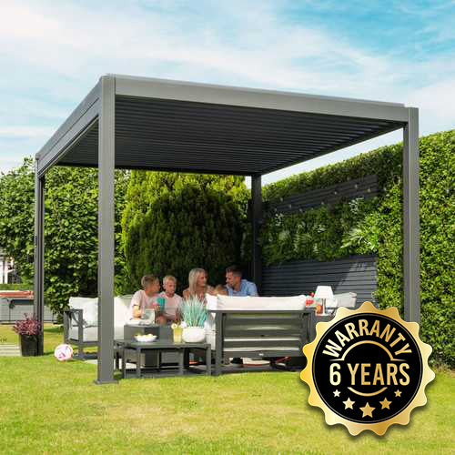 Nova Titan Aluminium Pergola- Grey