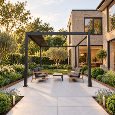 Nova Titan Skyview 3 x 3m on landscaped garden