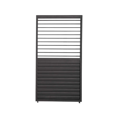 Nova Titan Aluminium Adjustable Louvre Panel on white background with open top louvres