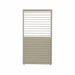 Nova Titan Aluminium Adjustable Louvre Panel in Pebble on white background with open top louvres