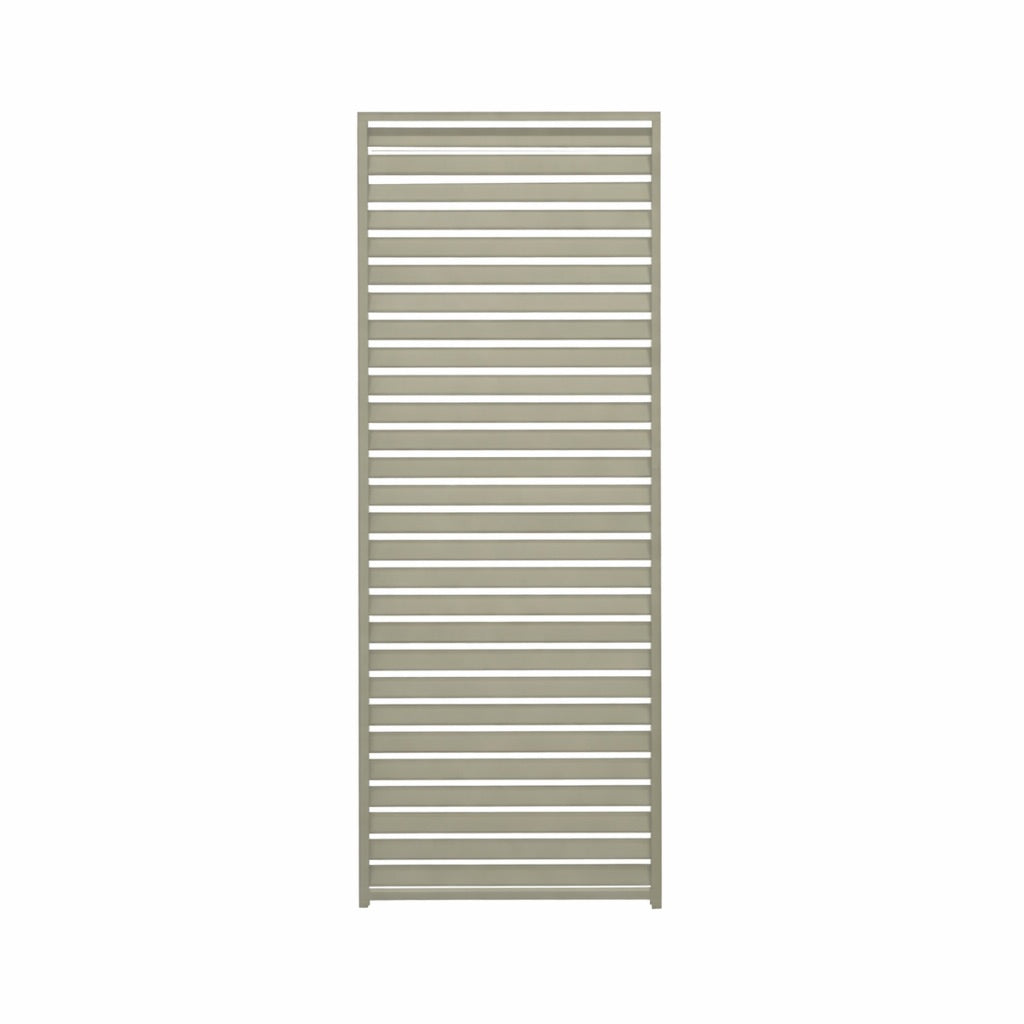 Nova Titan Aluminium Fixed Louvre Panel Pebble in Pebble on white background