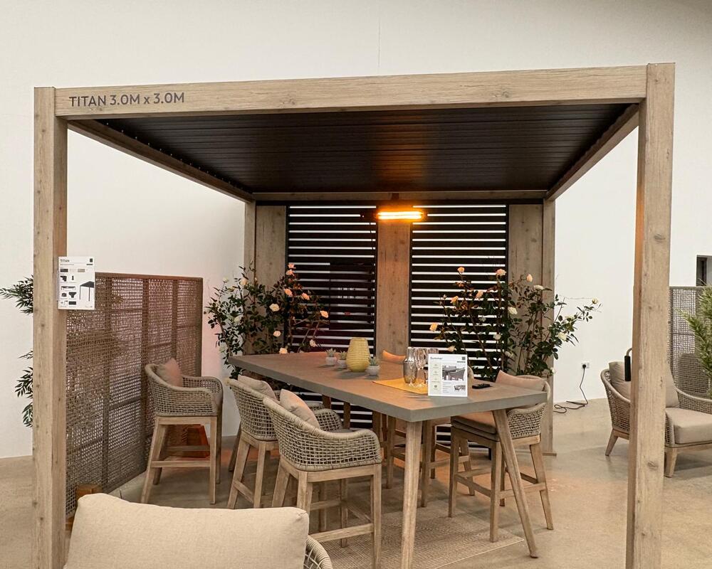 Nova titan Wood Look pergola