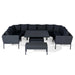 Pulse Sofa Charcoal with Rising Table