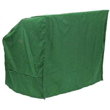 Green outdoor furniture cover on a white background
