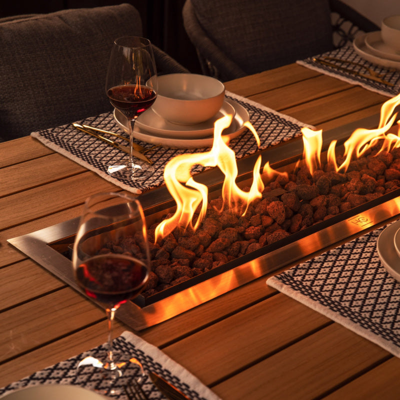 Suns Lifestyle- Monte Vari & Nappa Firepit Dining Set