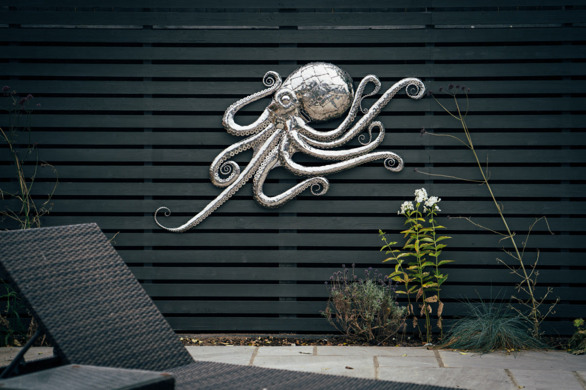 Michael Turner- Wall-Mounted Octopus Sculpture