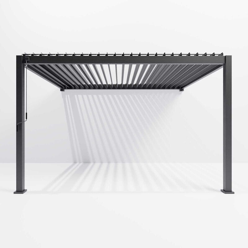 Wall-Mounted Aluminium Pergola 4m x 3m – Stylish Garden Shelter