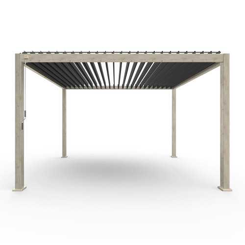 Nova Titan Aluminium Pergola- Wood Look