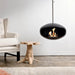 Cocoon Aeris Ceiling Mounted Bioethanol Fireplace-Various Finishes - Gardens Of Style