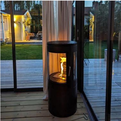 Scandiflames 'Columbus'  Free-standing 360 View Bio Stove