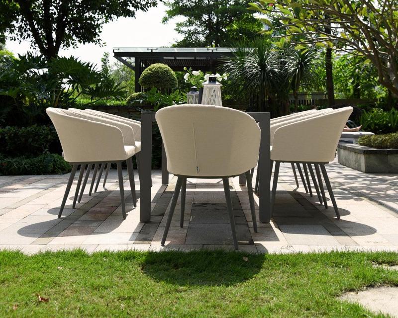 Ground view of Oatmeal Colour Dining Set-Abition