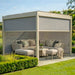 Maze Como 3 x 3m with privacy screens half closed