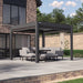 Maze Jupiter, 3x3m lifestyle angle with blinds installed but fully open