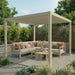 Maze Jupiter, 3x3m lifestyle view with lounge set