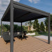 Maze Como Pergola 3m x 3m- 3m x 4m -4m x 4m -Louvred Roof