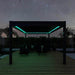 Maze Como Pergola at night-LED Lighting 3m x 3m- 3m x 4m -4m x 4m - Gardens Of Style