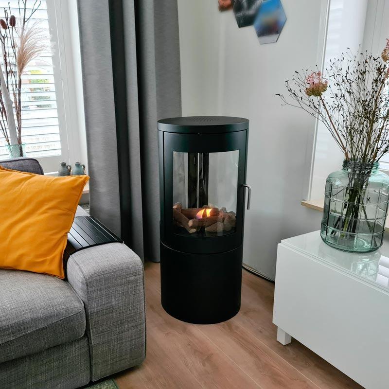 Scandiflames, 'Columbus' - Free-standing, Bioethanol Stove with 360-View - Gardens Of Style