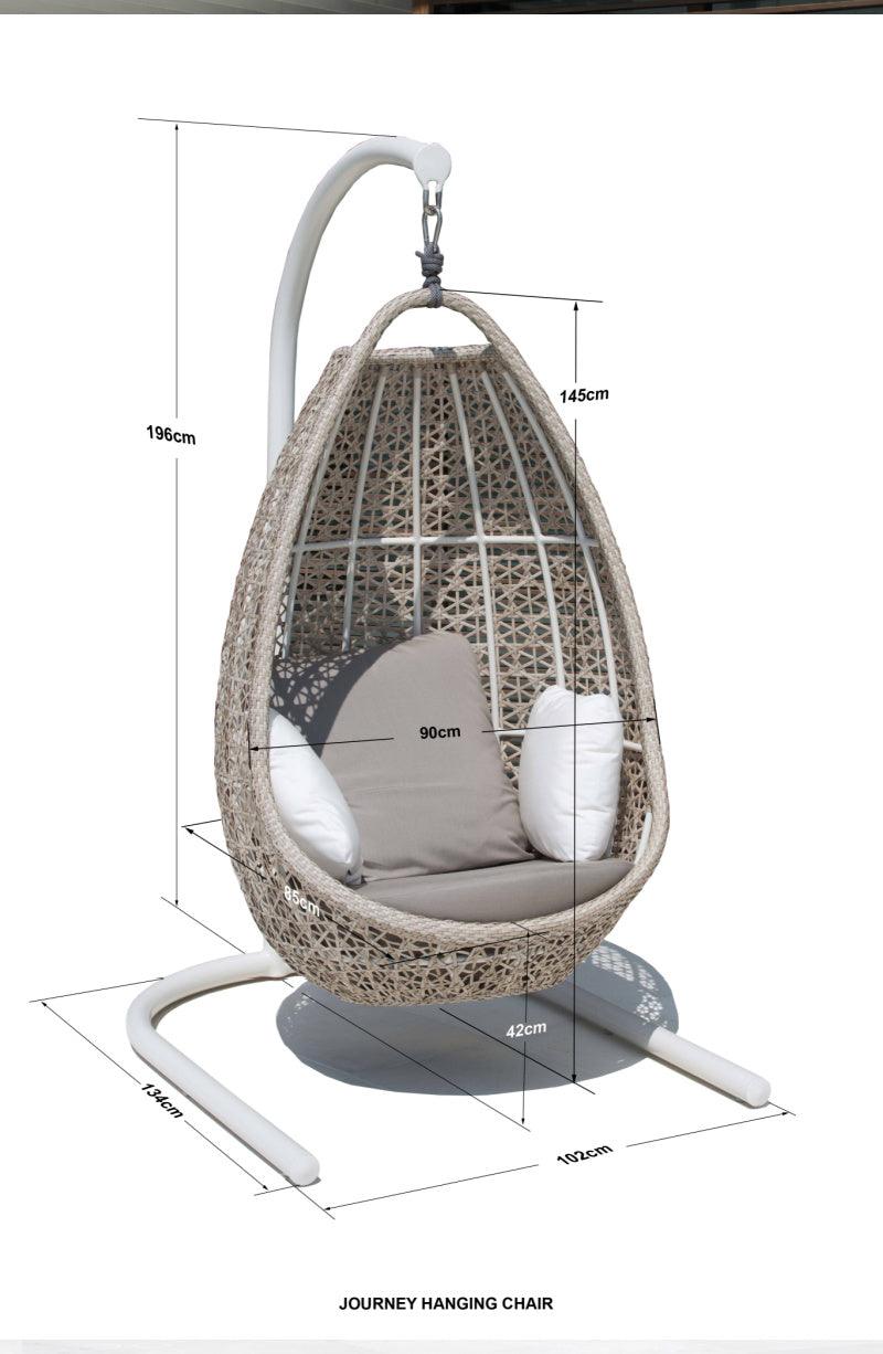 JOURNEY HANGING CHAIR DIMENSIONS